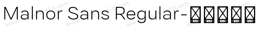Malnor Sans Regular字体转换